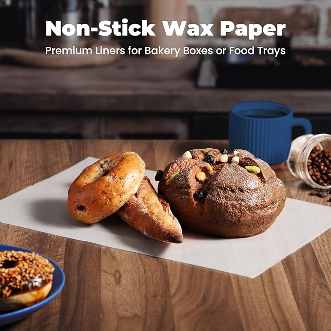 Fit Meal Prep [1000 Pack] 15 x 10.75" Wax Paper Sheets for Food, Interfolded Precut Deli Paper, Pop Up Grease-Proof Sandwich Paper Wraps, Waterproof for Lunch, Food Basket, Microwave Cover, BBQ