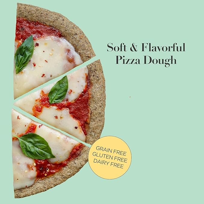 Stellar Eats Grain-Free Pizza Dough Baking Mix | Gluten-Free, Dairy-Free, Plant-Based, Paleo-Friendly | No Added Sugar | Almond Flour-Based | Non-GMO Project Verified, Kosher | 2 Pack