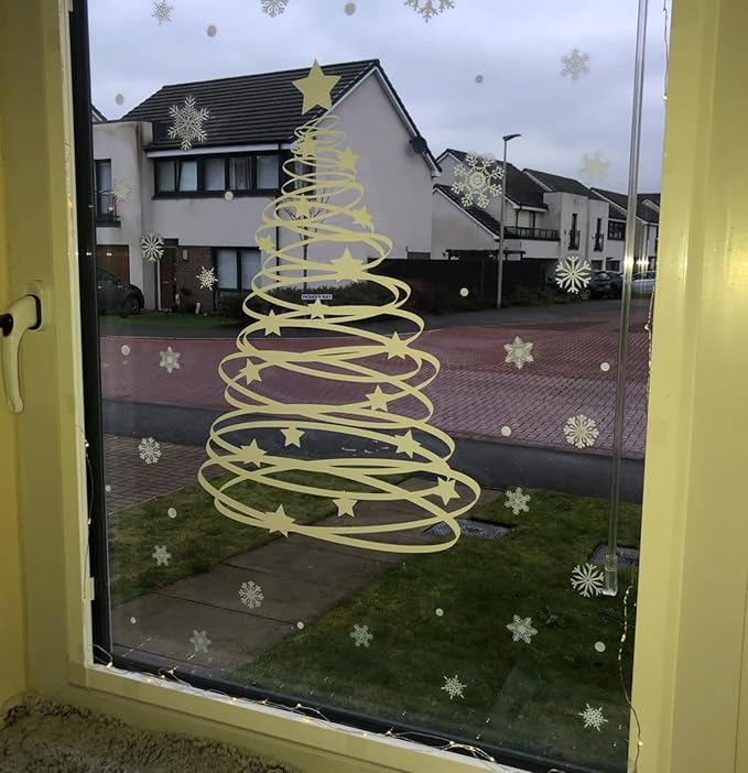 Christmas Stencils for Window Glass Merry Christmas Stencil Reusable Holiday Stencils for Crafts Wood Wall Fabrics Decor