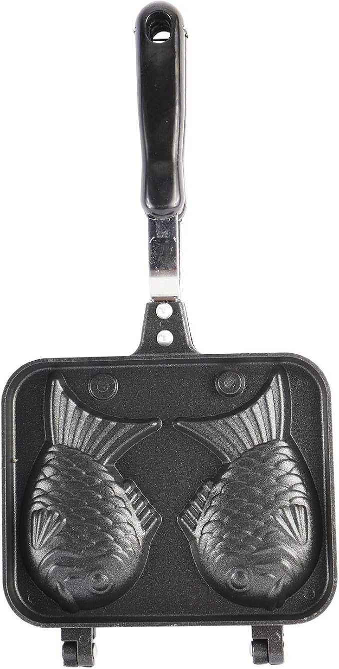 Taiyaki Fish-Shaped Cake Maker Waffle Pan Home DIY Cooking Party Hot Dessert