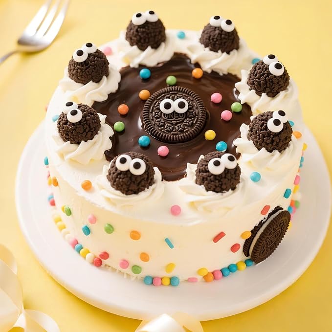 Edible Candy Eyeball Sprinkles, Googly Eyes Sprinkles for Cake Decorating, Baking, Cupcake, Cake Decorations, Cookies Toppings, 150g/5.29oz, Party, Holiday, Christmas Supplies