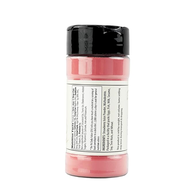 Olive & Vine Strawberry Powder, Sweet & Fruity, For Smoothies & Baking, Rich Tradition, Authentic Taste, For Global Recipes (2.4 Ounce)