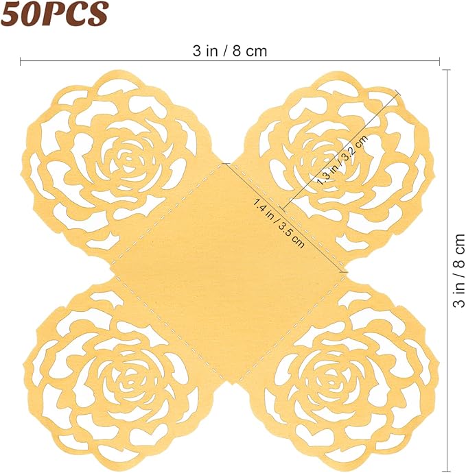 Toyvian 50pcs Square Cupcake Liners Baking Wrappers Truffle Wrappers Paper Kraft Paper Dessert Cups for Wedding Party Favors