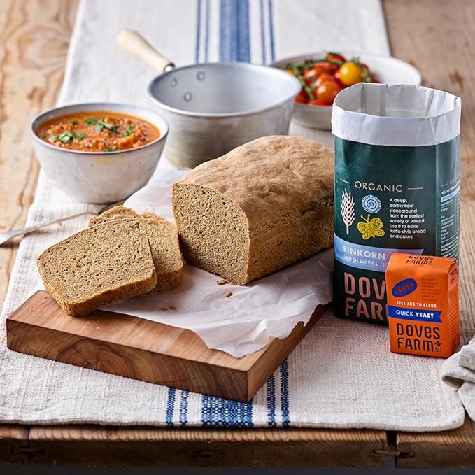 Doves Farm Quick Yeast | For Bread & Pizza Dough Baking | Useful for Home Hand Baking & Bread Machine | Highly Effective Instant Dry Yeast | 4.41 Oz (125gm)