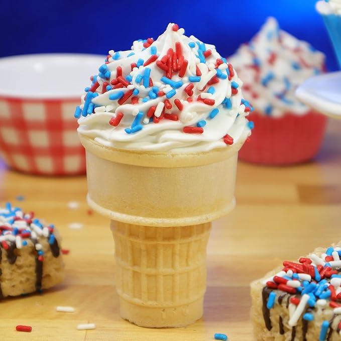 Mystic Sprinkles 4 Cell Sprinkle Assortments (Patriotic Pride Jimmy, Petite)