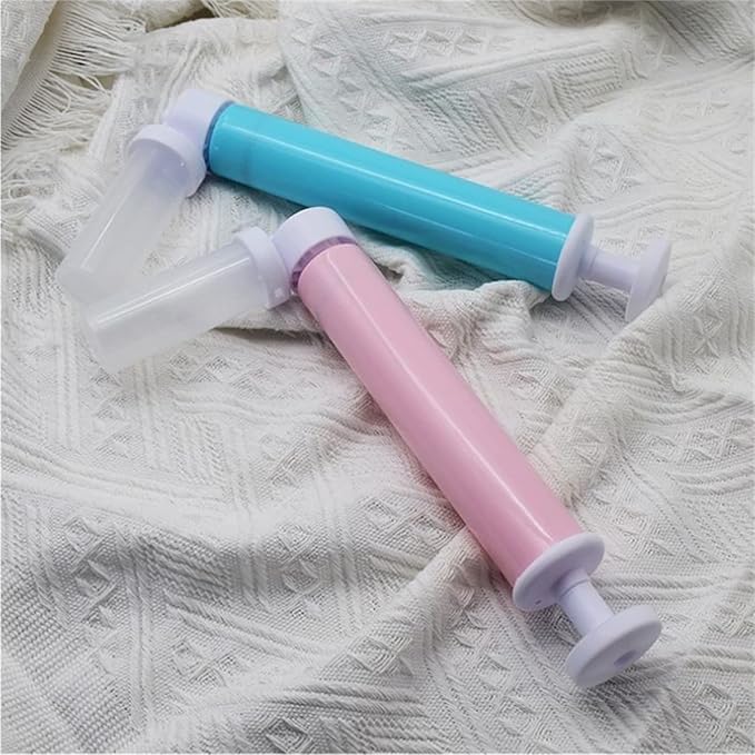 Rainmae Manual Airbrush for Decorating Cakes, DIY Baking Tools with 4pcs Cake Spray Tube for Kitchen DIY Baking Cake Cupcakes Cookies and Desserts Decorating Cake Icing Coloring Tool, Kitchen Supplies