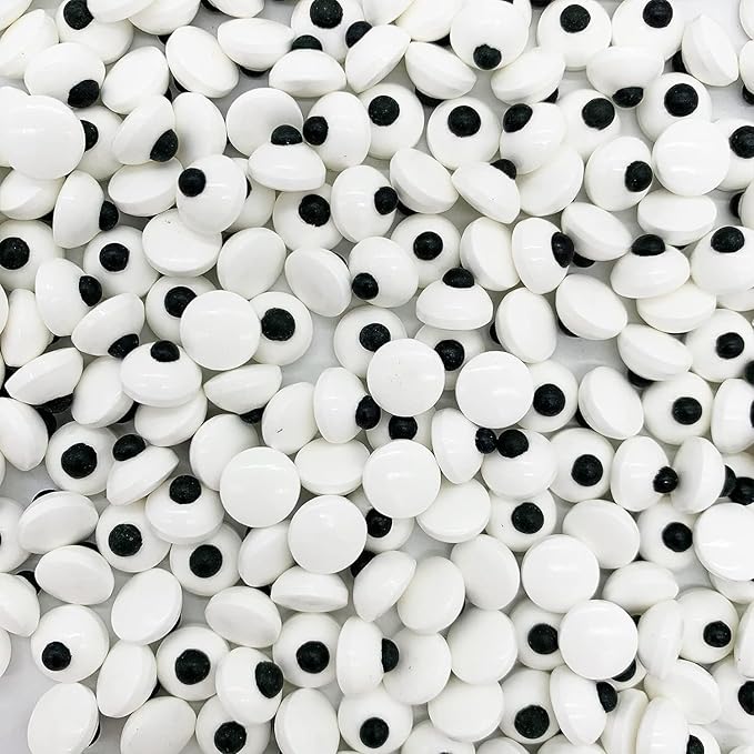 LEBERY Candy Eyeballs Eyes Cake Cupcake Toppers Halloween Sprinkles, Edible Eyes Candy Eyes for Decorating Eyes Sprinkles Edible Eyeballs for Halloween Christmas Baking Cookie Decorations - 3 oz