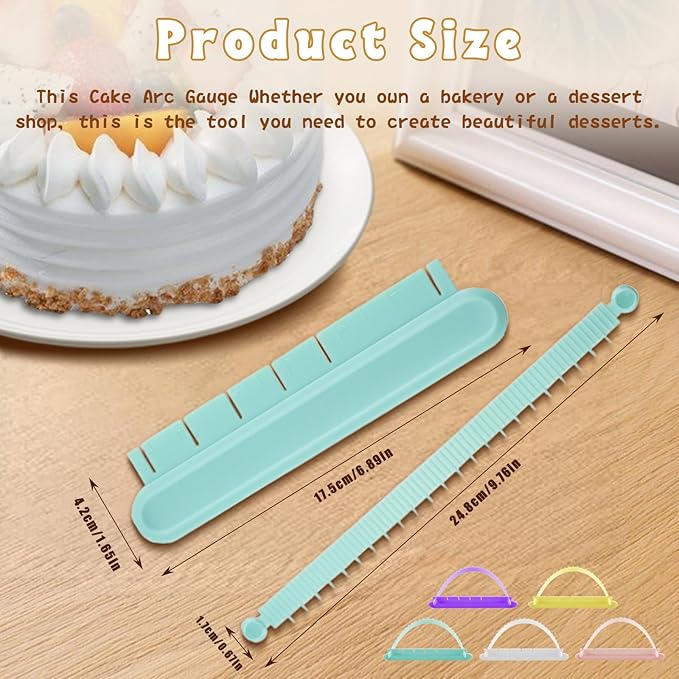 5 Pack Cake Arch Guide Tool, Cake Writing Tools, Convenient for Controlling the Size and Position of the Arc, Convenient for Beginners to Use