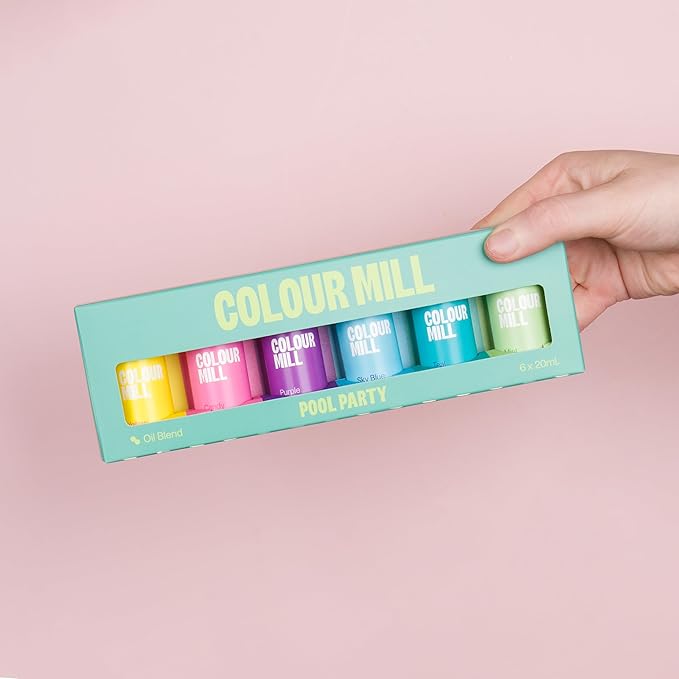 Colour Mill Oil-Based Food Coloring, 20 Milliliters (Pool Party Pack)