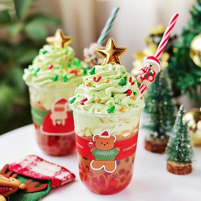 LEBERY Christmas Sprinkles Red Green Gold Sprinkles Holiday Sprinkle Mix Christmas Tree Sprinkle Star Cake Decoration Christma Jimmies Heart for Baking Cookie Ice Cream Decorations - 4.6 oz
