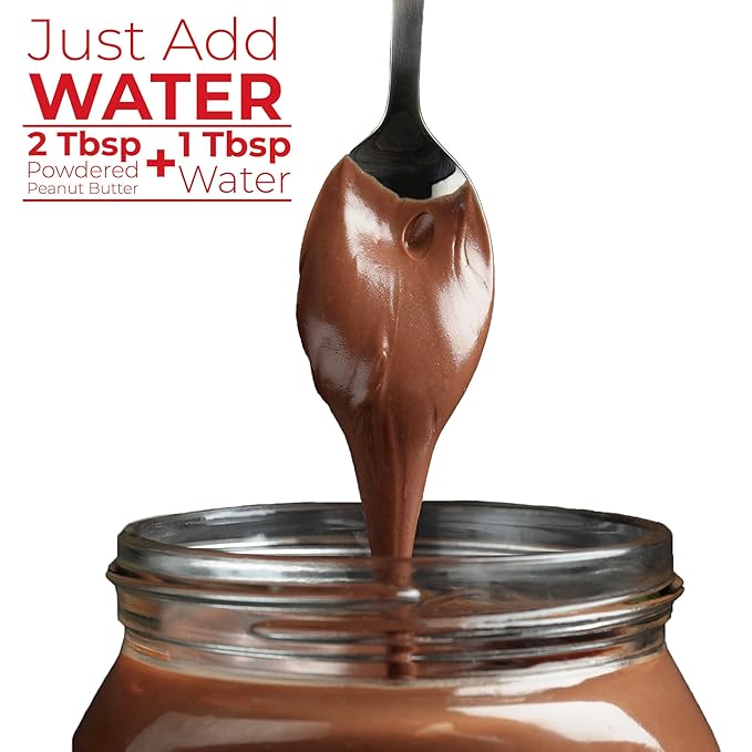 Betty Lou's 100% Organic Chocolate Peanut Butter Powder, Gluten Free, Vegan, Low Calorie, All Natural, High Protein, Deliciously Healthy, Just Add Water (6.35 Oz)