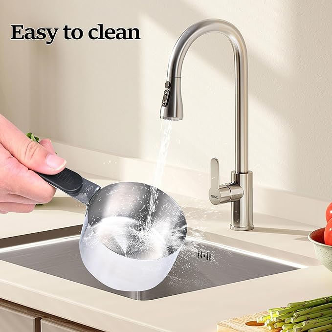1 Cup Magnetic Grips Stainless Steel Measuring Cup -1PCS