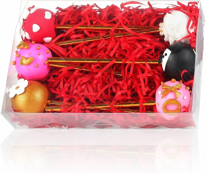 20pcs 8x5x2Inches Clear Cake Pop Boxes Plastic Cookies Boxes for Chocolate Covered Strawberries,Cakesickle,Treat, Chocolate Truffle Christmas Valentine's Mother's Day Party Birthday
