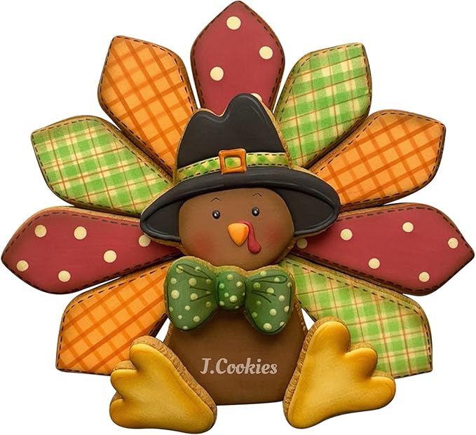 LILIAO Thanksgiving Turkey Puzzle Cookie Cutter Set, 7 Pieces, Stainless Steel
