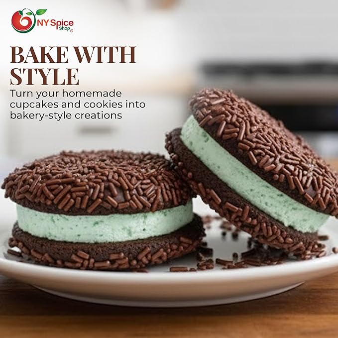 NY Spice Shop Nonpareils Chocolate Sprinkles - 1 Pound Baking Chocolate Decorations Sprinkles Edible Gifts - Cupcake Chocolates Sprinkle - Baking Supplies Edible Cake Sprinkle for Sweet Topping