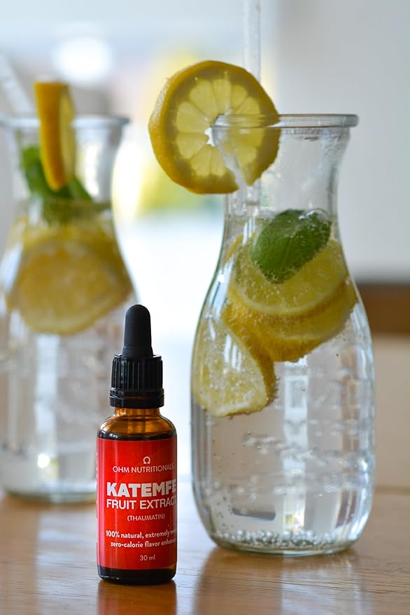 OHM NUTRITIONALS Katemfe Fruit Extract - 100% Natural, Extremely Sweet, Zero-Calorie Flavor Enhancer perfect substitute to Monk Fruit Sweetener no erythritol