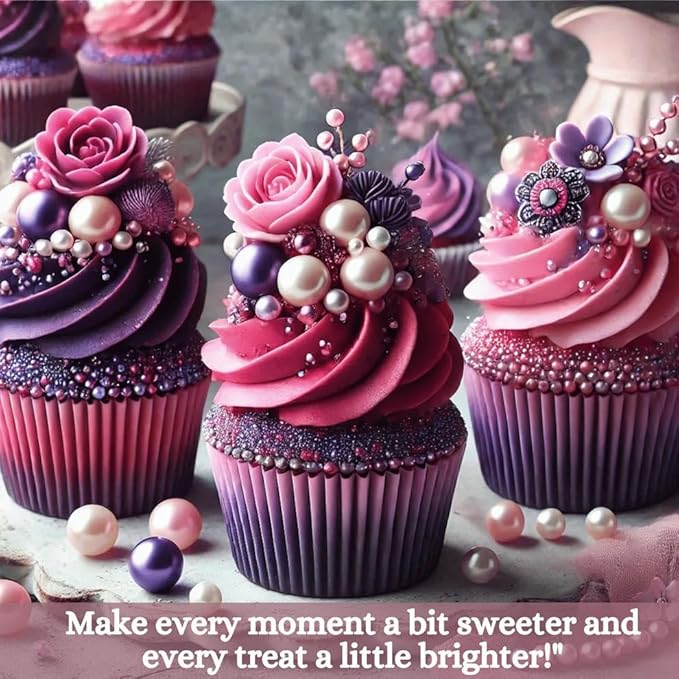 Confect Love Disco Balls Decorative Sprinkles – Pink, Purple & Silver Candy Pearls for Cake Decorating, Cupcakes, Cookies & Desserts – Edible Sprinkle Mix | Vegan, Gluten-Free, Nut-Free, Soy-Free, Dairy-Free, Palm Oil-Free- 4.2 Oz