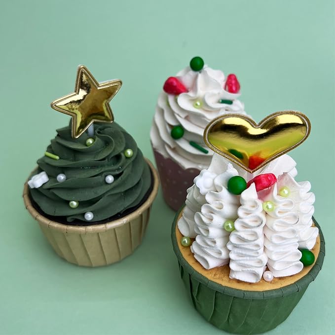 Green Sprinkles for Cake Decorating, Spring Sprinkles Mix with Strawberry Pearl Jimmies Flower for Ice Cream Cupcakes Baking Cookies Cake Topping