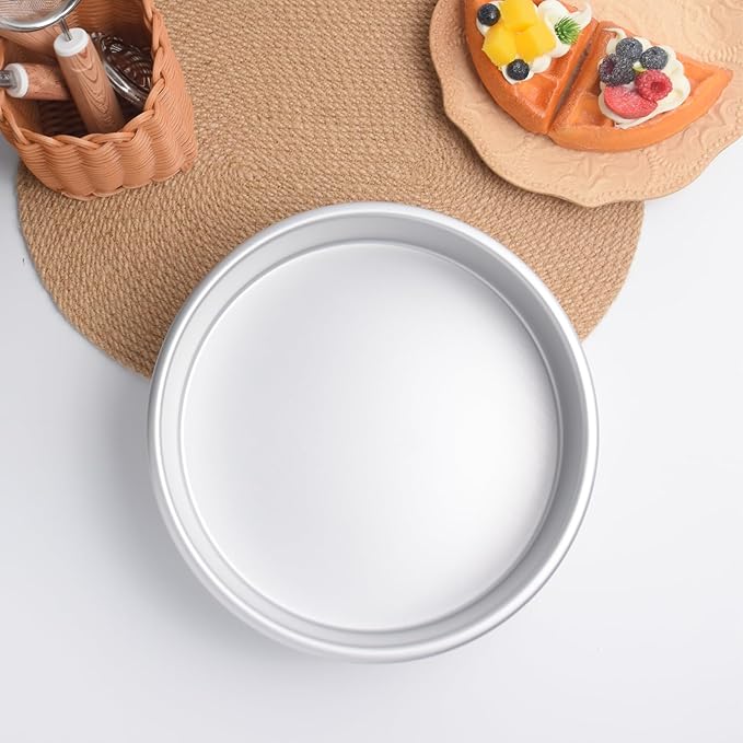 9×3 round Cake Pan,Aluminum cake tin baing pan for birthday cake party (9×3 round Cake Pan)