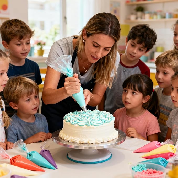 8 Pcs Cake Tips for Decorating Set, Stainless Steel Piping Tips for Icing Frosting and Baking, Suitable for Cupcakes Cookies and Pastry Decorating Pasteles Home Bakers