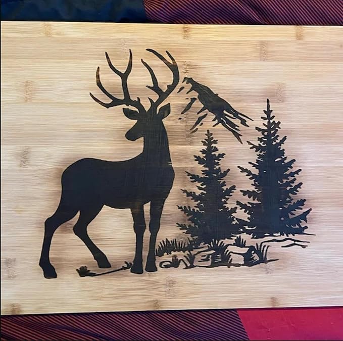 Deer Stencils for Painting 6" Animal Stencils for Wood Burning Reusable Stencil Draw Templates for Wood Wall Fabrics DIY Crafts