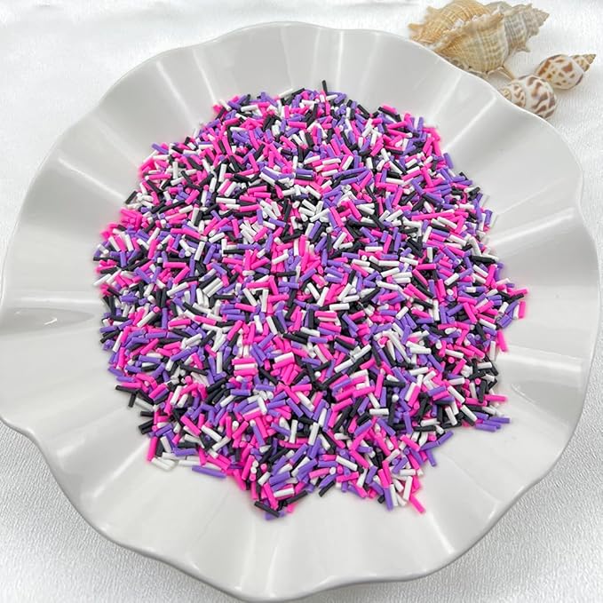150g Fake Sprinkles Resin Sprinkles Clay Sprinkles Fake Candy Sprinkles Polymer Sprinkles Polymer Clay Slices for Resin Nail Slime Scrapbook DIY Art Crafts Making(252-mixed Color 4)