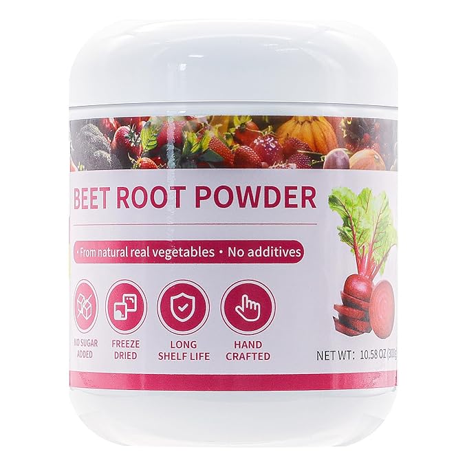 Beet Root Powder,10.5oz/300g,100% Natural Beet Root Vegetable Powder,Superfood for Smoothies, Baking & Juice,Rich in Nutrients,Pure Power,No Additives