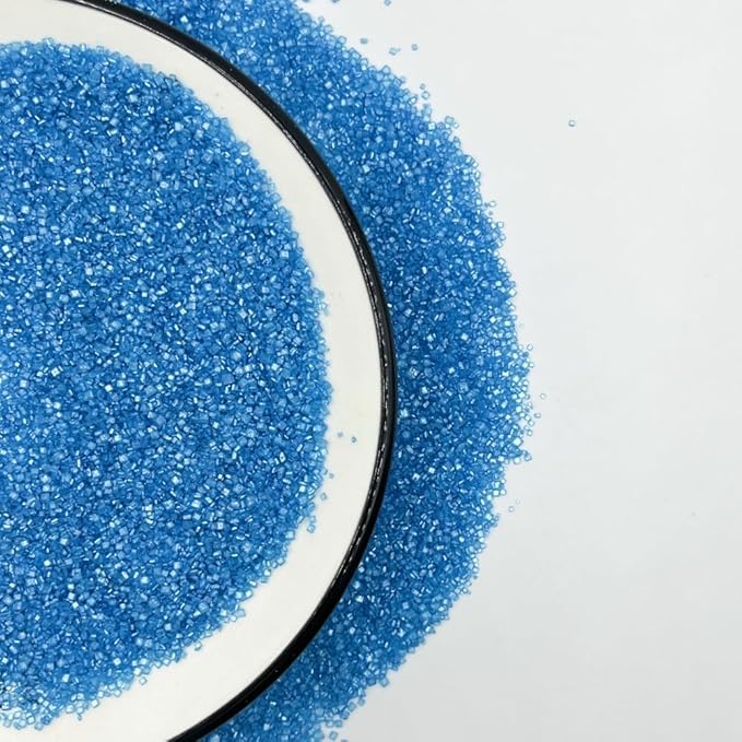 Sentovac Blue Sanding Sugar Sprinkles | Edible Blue Sprinkles for Cake Decorating | 1 Bottle 3.2oz Cookie Decorating Celebrations Wedding Shower Party Chirstmas Supplies