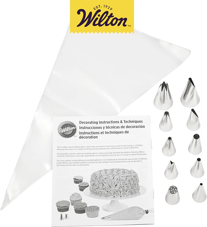 Wilton Beginning Buttercream Decorating Set, 20-Piece Cake Decorating Kit