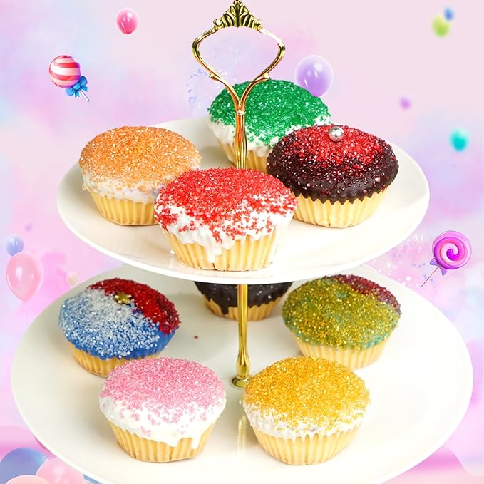 Edible Black Sprinkles, Sanding Sugar Rim Crystals, 150g, Black Sugar Sprinkles for Cake Decorating, Cocktail, Cookie, Cupcake Toppers Decoration, Halloween Christmas Supplies