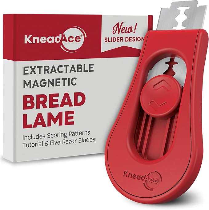 KNEADACE Bread Lame & Sourdough Starter 34oz Pro Jar Double Pack