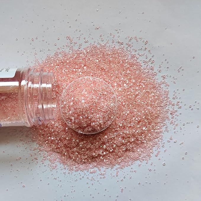 Homankit Sanding Sugar, Pink Edible Sugar Crystals, Sugar Sprinkles Mix for Celebration Cakes, Cupcakes, Baking, Cookies Decorating, 3.2 OZ