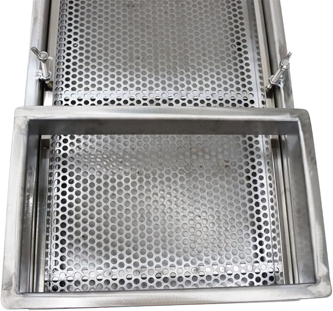 Electric Vibrating Sifter with 8mm Screen Straight Vibrating Sieve Shaker Stainless Steel Linear Sifter Machine Linear Shaker Single Motor 110v 80W