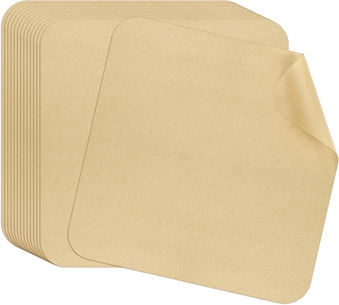 WMKGG 12 inch Air Fryer Parchment Paper Squares, 100 Sheets Unbleached Pre-Cut Baking Disposable Paper Liner for Ninja Foodi Flip SP101/SP201/SP301/SP351, Cuisinart Toaster Oven, Microwave