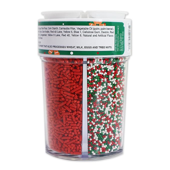 Mystic Sprinkles 4 Cell Sprinkle Assortments (The Gingerbread Man, Midi)