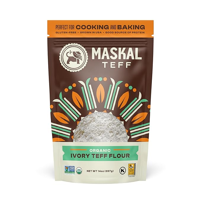 Maskal Teff Organic Ivory Teff Flour, 14 Ounce