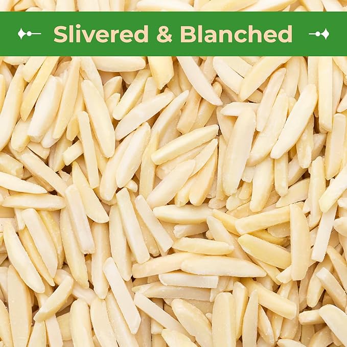 Sincerely Nuts – Raw Blanched Slivered Almonds | 1 Lb. Bag | Delicious Guilt Free Snack | Low Calorie, Vegan, Gluten Free | Gourmet Kosher Food | Source of Fiber, Protein, Vitamins and Minerals