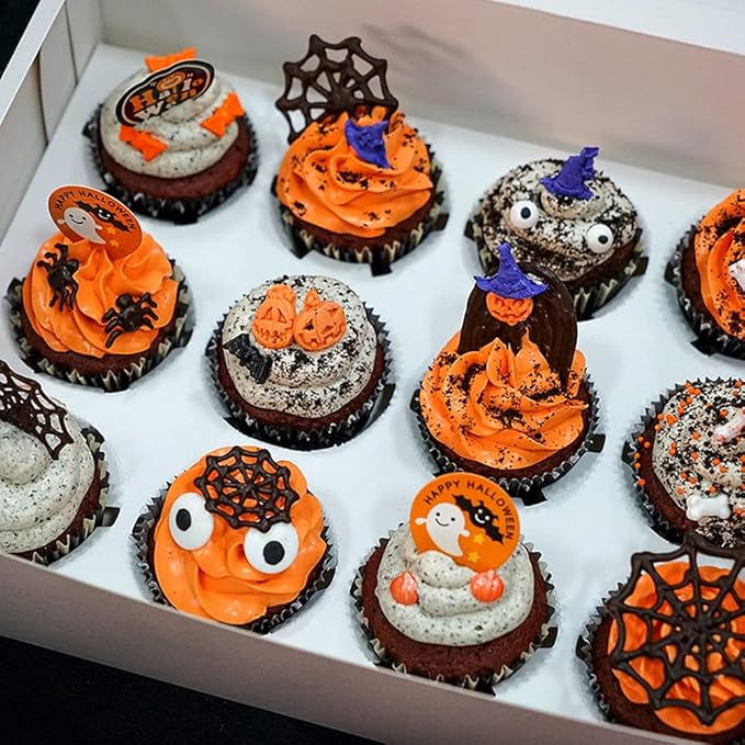 2 Bottles Candy Eyeballs Eyes Cake Cupcake Toppers Cookie Decorations,Two Size Mixed, Edible Dessert Sprinkles for Halloween Christmas Cake Cupcakes Decoration