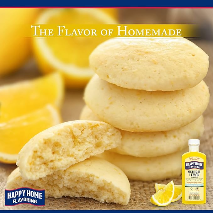 Happy Home Natural Lemon Flavor, Non-Alcoholic, Certified Kosher, 7 oz. (Pack of 2)