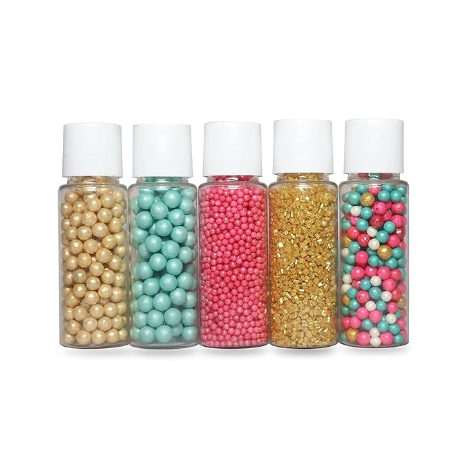 Confect Disco Ball Mashup Sprinkles DM Multipack 1 100 GMS for Cake Cupcake Décor, Multicolor