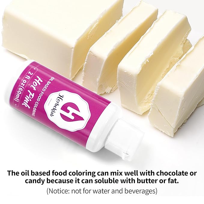 White Oil Based Food Coloring – 2 fl oz Professional Grade Concentrated Oil Food Dye for Melting Chocolate, Candy Melts, Cake Pops, Strawberries & Baking