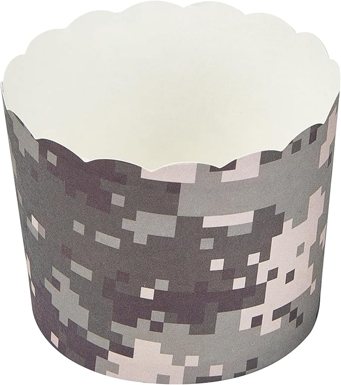 Panificio 6 Ounce Cupcake Wrappers, 200 Scalloped Baking Cups - Oven-Ready, Greaseproof, Assorted Paper Cupcake Liners, Disposable, For Birthdays, Baby Showers, Or Weddings - Restaurantware