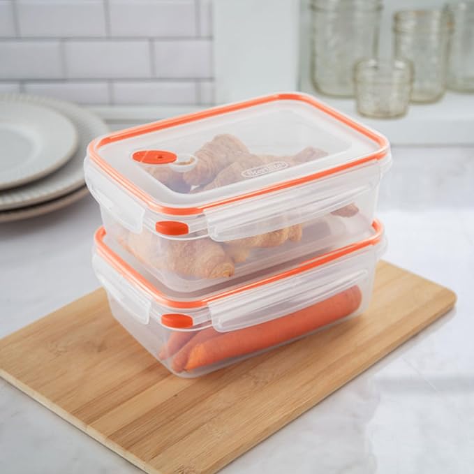 Sterilite 03221106 8.3 Cups Rectangle Ultra-Seal™ Container 6PK