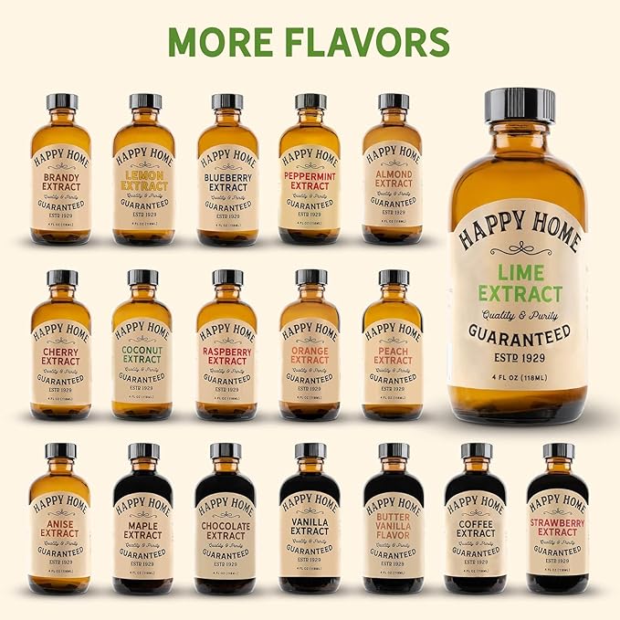 Happy Home Natural Lime Flavor - Certified Kosher, 4 oz.