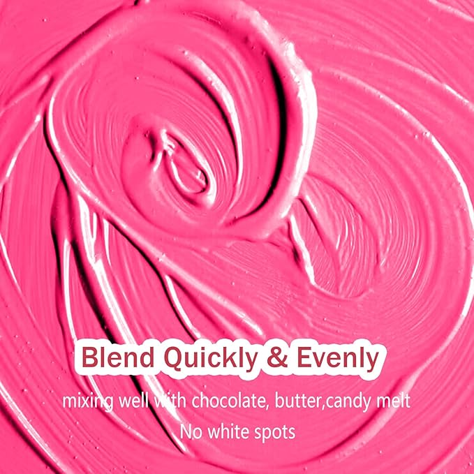 Hot Pink Oil Based Food Coloring for Chocolates Melts - 30ML Tasteless Liquid Edible Oils Food Dye Candy Cookies Decorating,Vivid Oil Food Color Baking Frosting Cake Decorations,Soap,Cosmetics