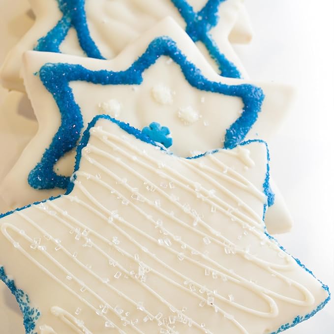 Twisweet White Sprinkles, Edible Sanding Sugar Crystals for Cake Decorating, Extra Fine Candy Sprinkles for Baking, Cupcake Topping Ice Cream Donut Cookies Decoration, Wedding Party Christmas Supplies (150g/5.3oz)