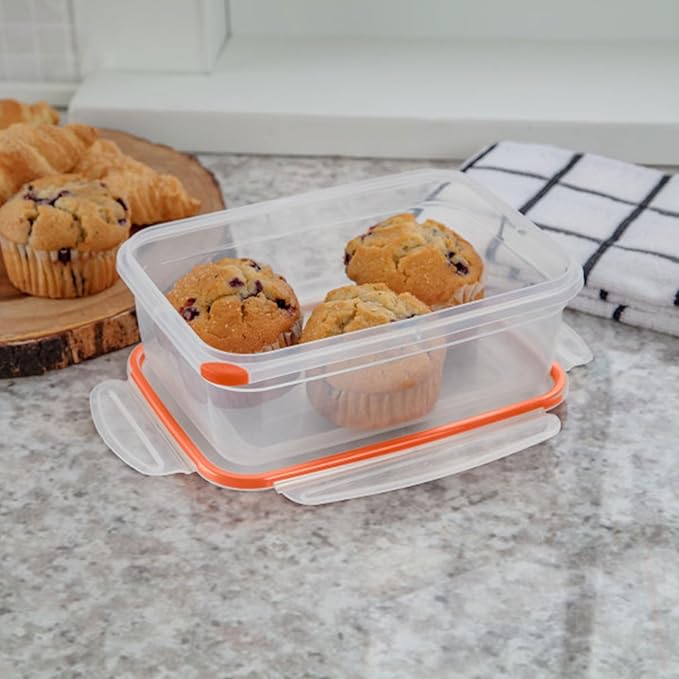 Sterilite 03221106 8.3 Cups Rectangle Ultra-Seal™ Container 6PK