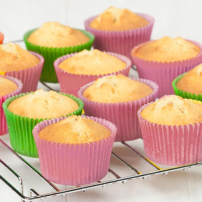300 Pieces Pink and Green Cupcake Liners Witch Party Cupcake Wrappers Baking Cups for Baby Shower Witch Princess Party Supplies