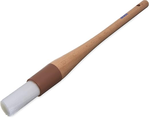 SPARTA 4040000 Nylon Round Brush, Dishwasher Safe With Nylon Bristles, 1 Inch, Brown, (Pack of 12)
