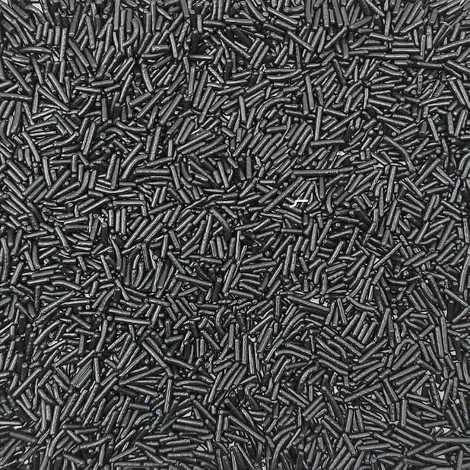 Homankit Black Jimmies Sprinkles Edible Sprinkle Candy Soft Jimmies Toppings for Ice Cream, Cupcake, Cake, Cookie, Dessert Decorating 2.75 Ounces